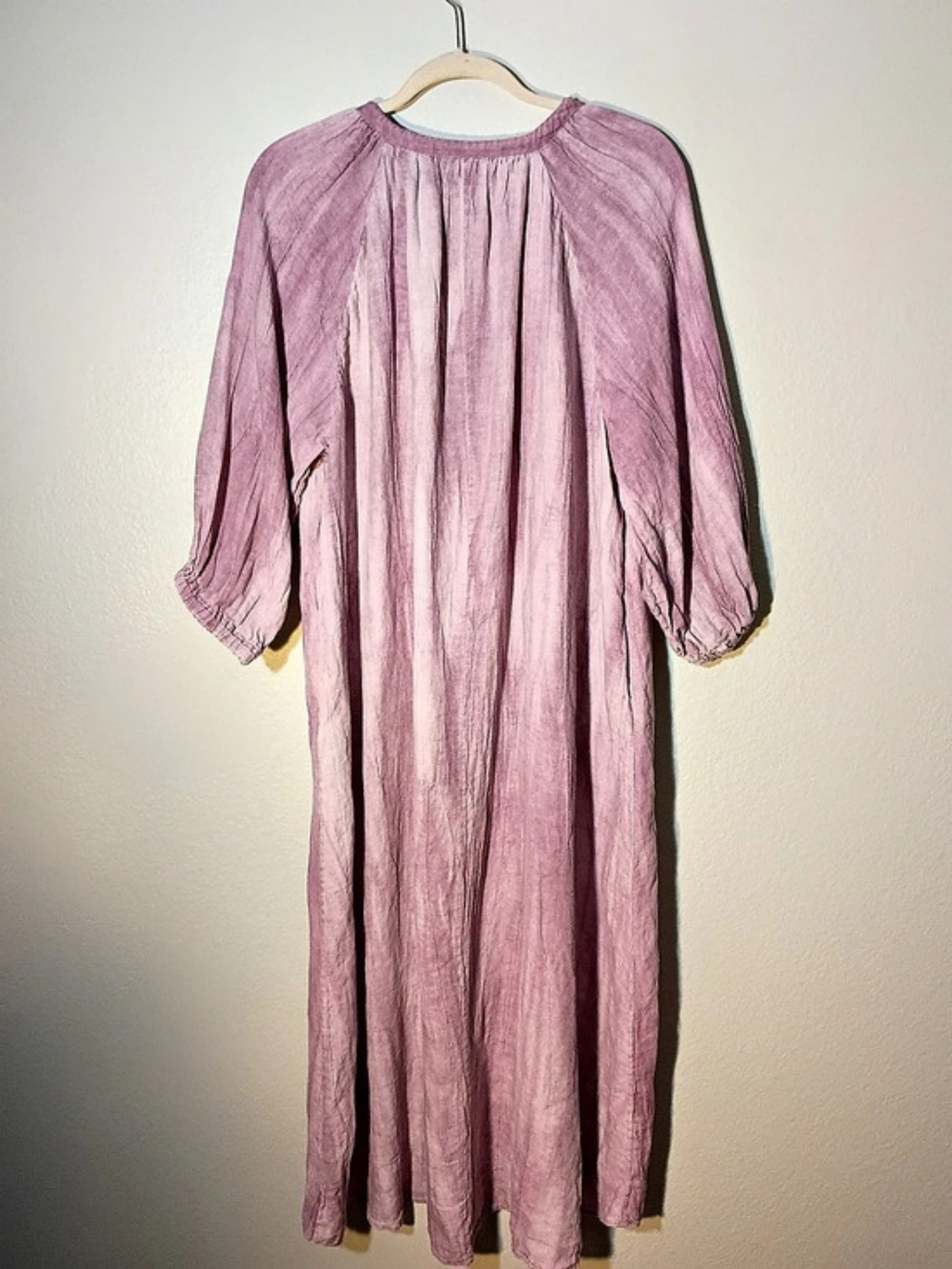 Zara Dress Lila 100%l Lino Size M - Picture 3 of 5